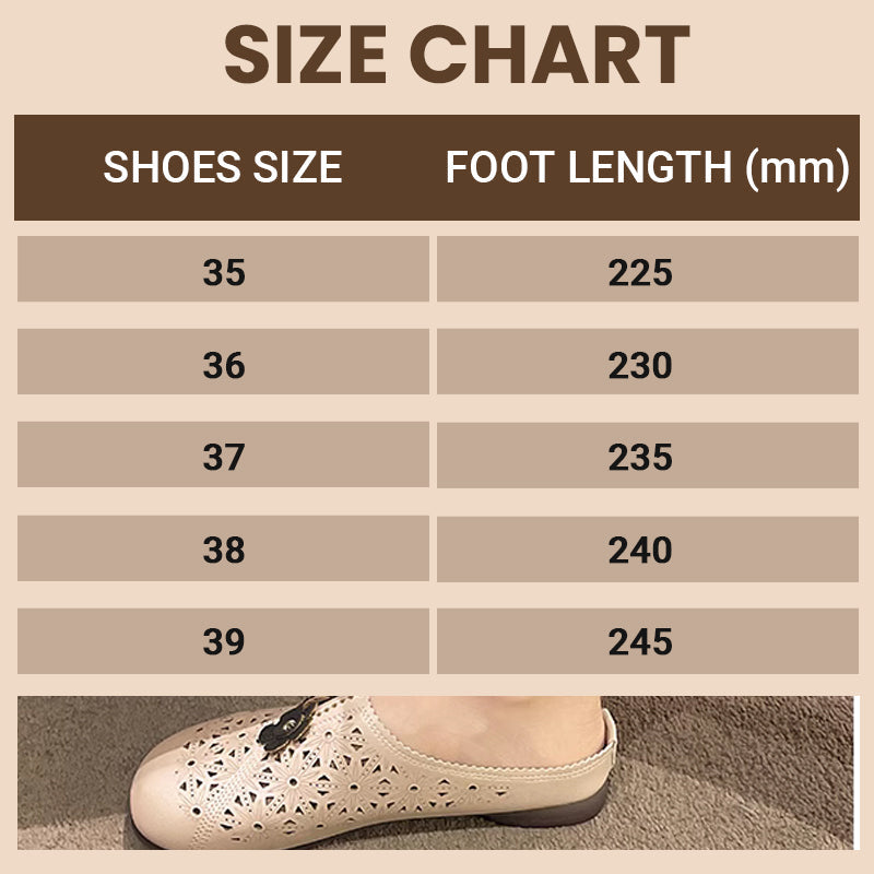 ✨Floral Design Elegant PU Leather Slide Sandals ☁️💛